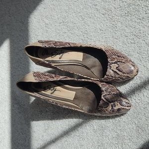Vintage Miss Sixty Snakeskin leather heels 4" Size 40